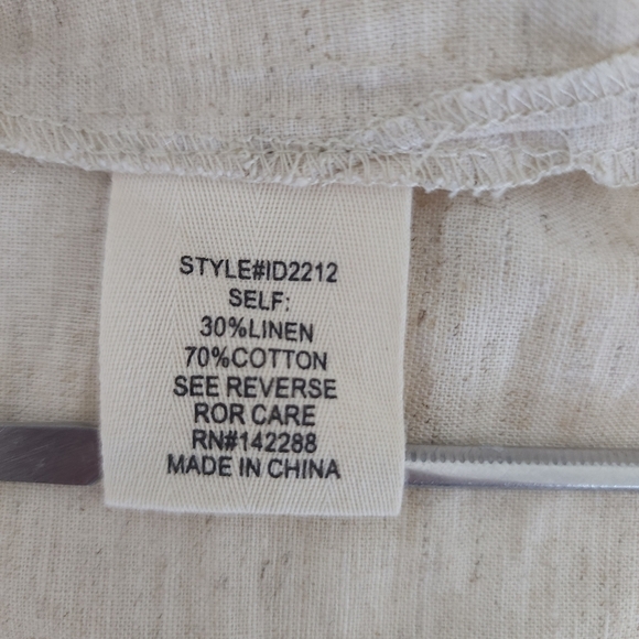 Anthropology Above Mediocre Taste Boho Linen Coastal Cowgirl Dress Size S - Picture 8 of 12